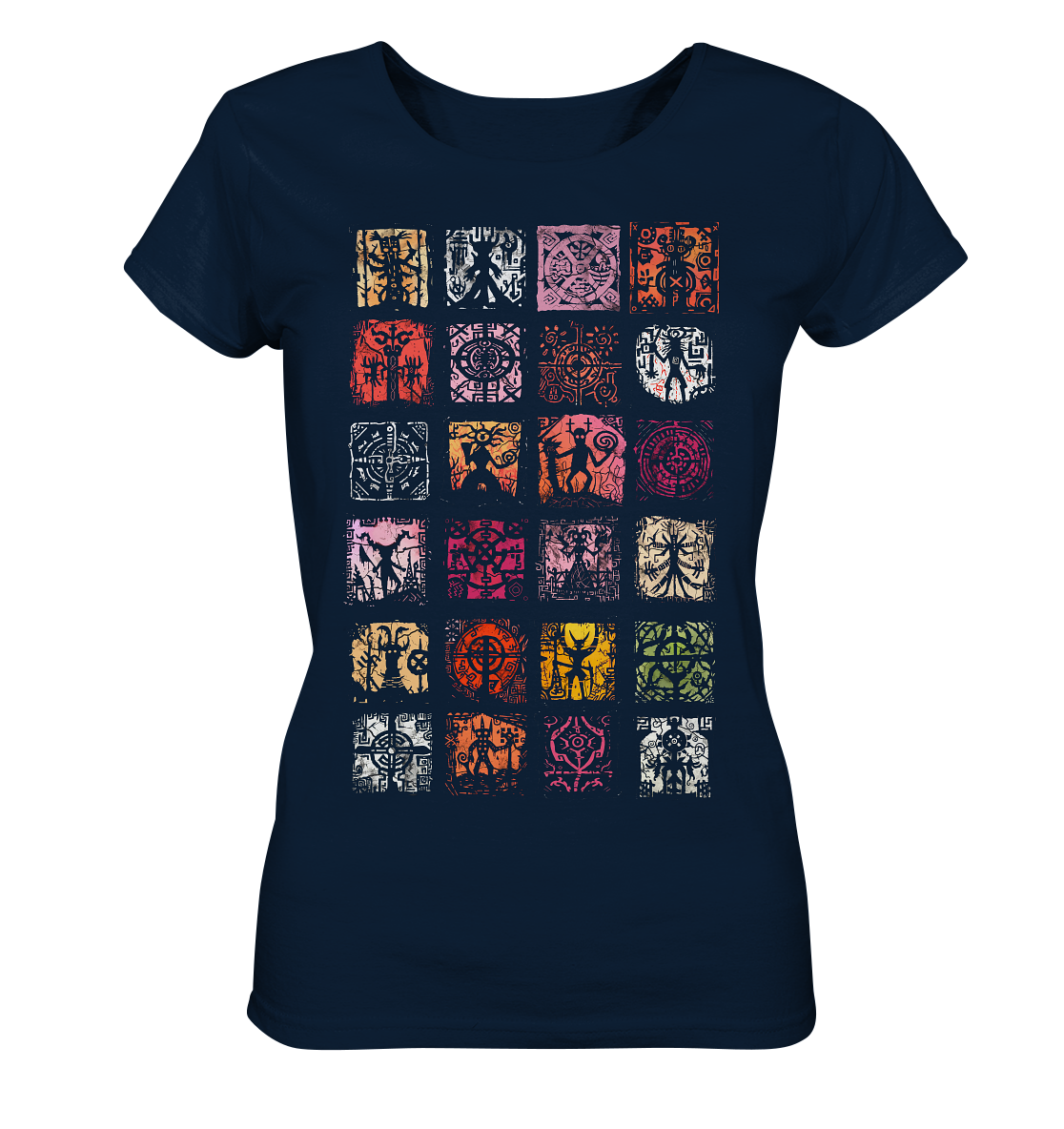 Abstrakte Nordische Symbole - Ladies Organic Shirt