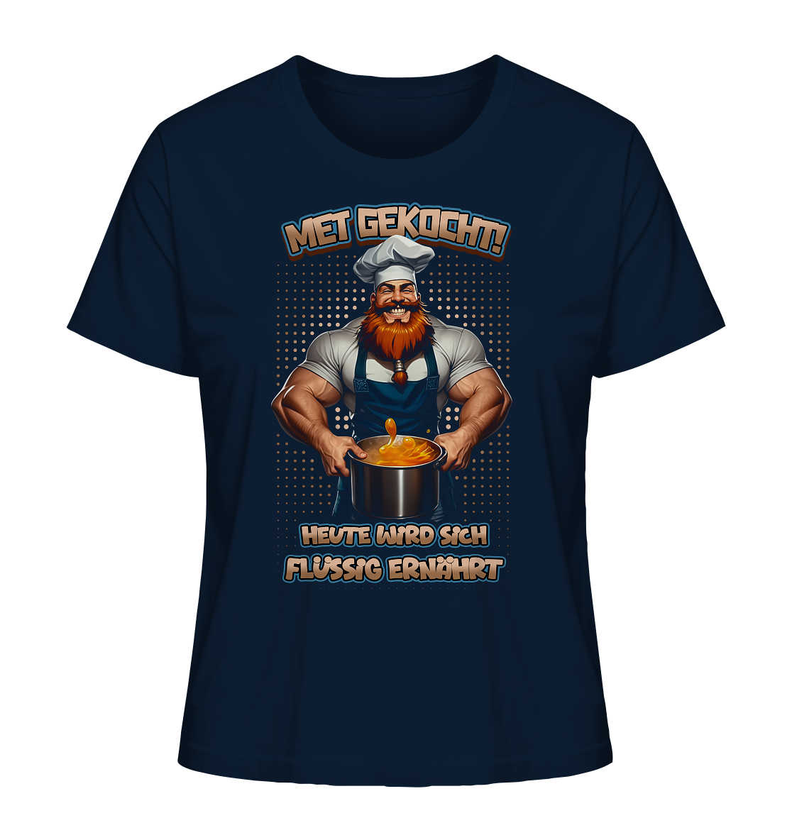 Heute Wird Sich Flüssig Ernährt - Ladies Organic Shirt