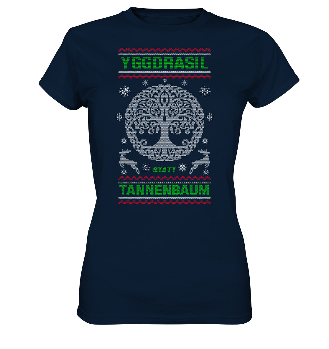 Yggdrasil Statt Tannenbaum - Ladies Premium Shirt