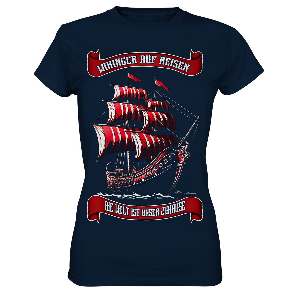 Wikingerschiff - Ladies Premium Shirt