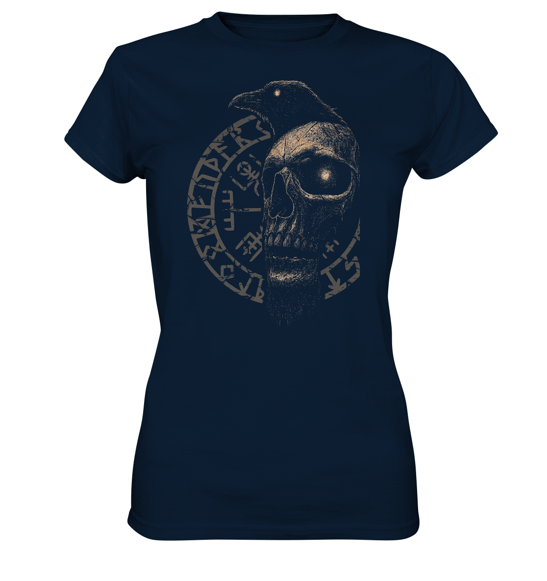 Rabe, Schädel, Vegvisir - Ladies Premium Shirt