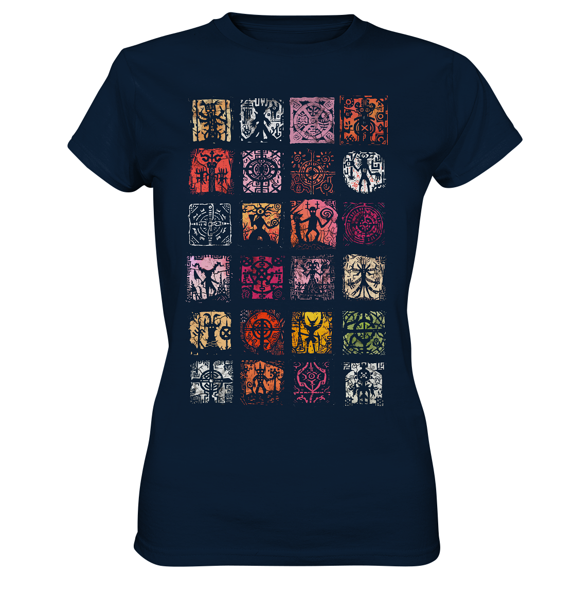 Abstrakte Nordische Symbole - Ladies Premium Shirt