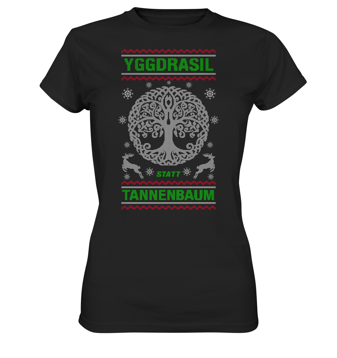 Yggdrasil Statt Tannenbaum - Ladies Premium Shirt