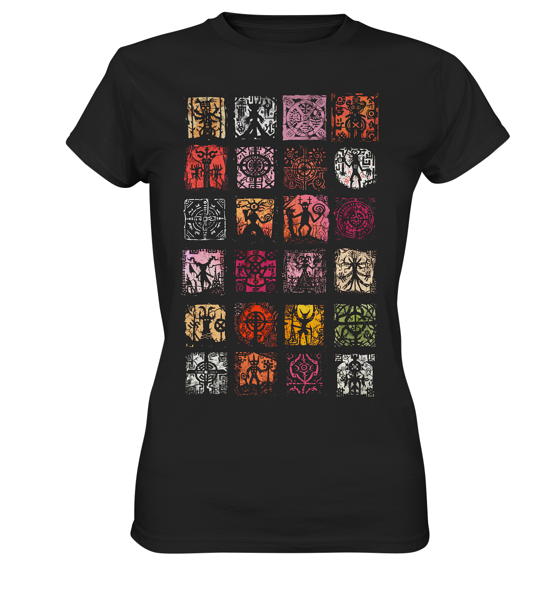 Abstrakte Nordische Symbole - Ladies Premium Shirt