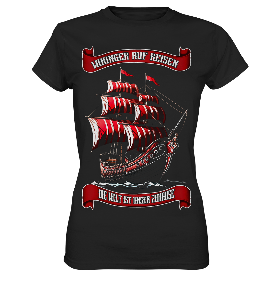Wikingerschiff - Ladies Premium Shirt