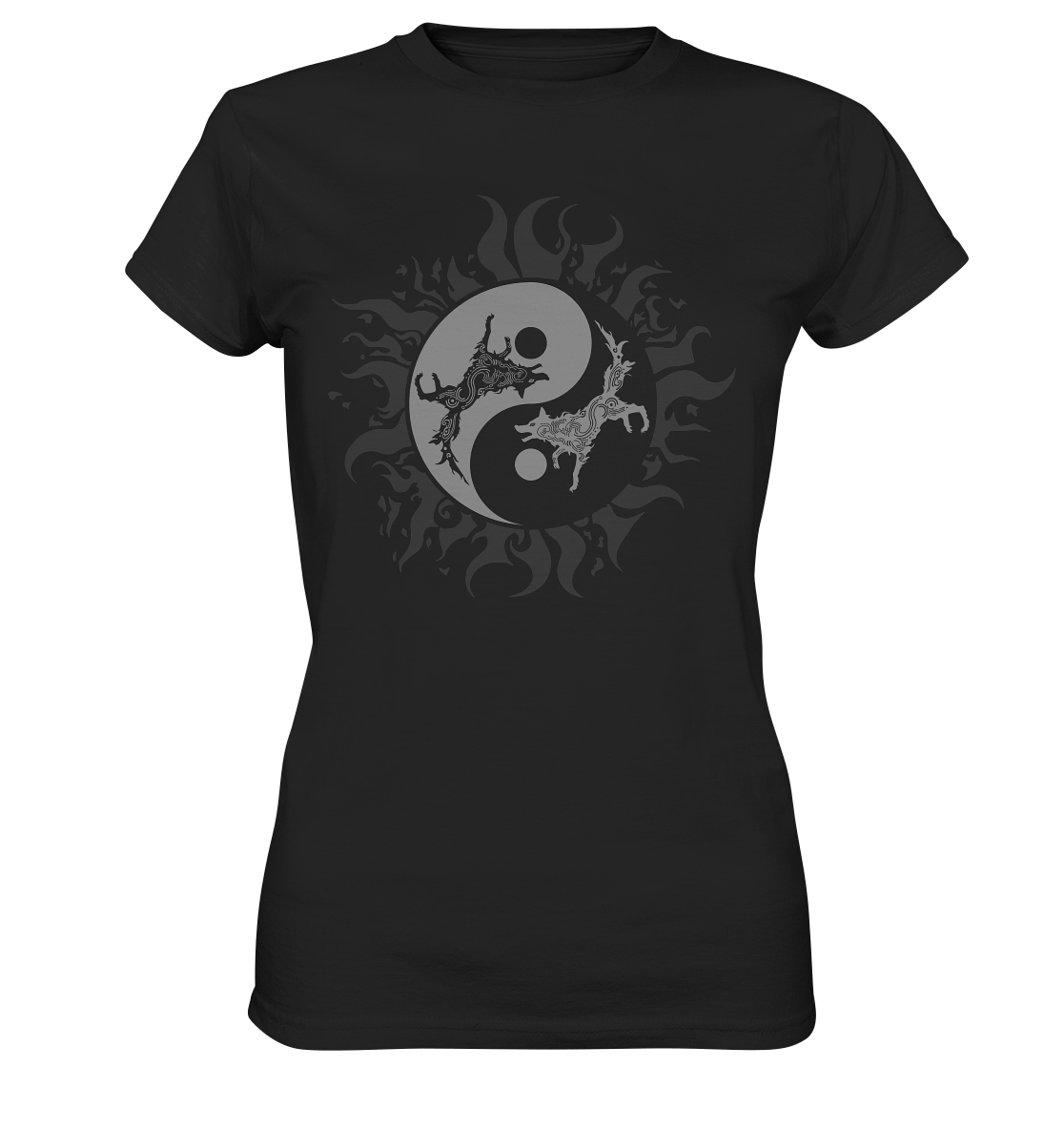 Odins Wölfe Geri und Freki - Ladies Premium Shirt
