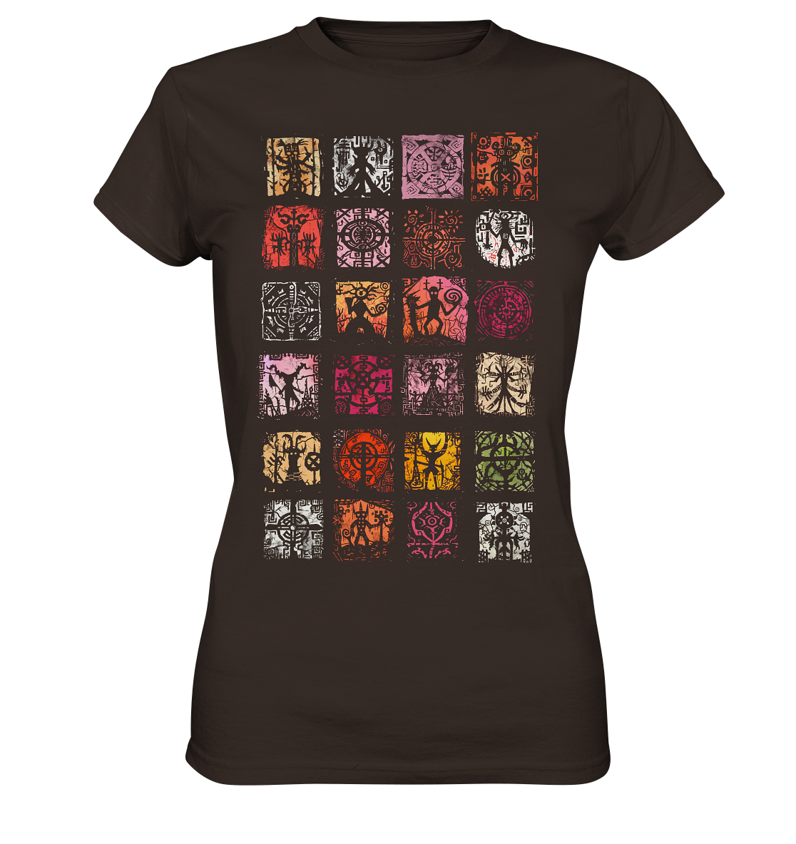 Abstrakte Nordische Symbole - Ladies Premium Shirt