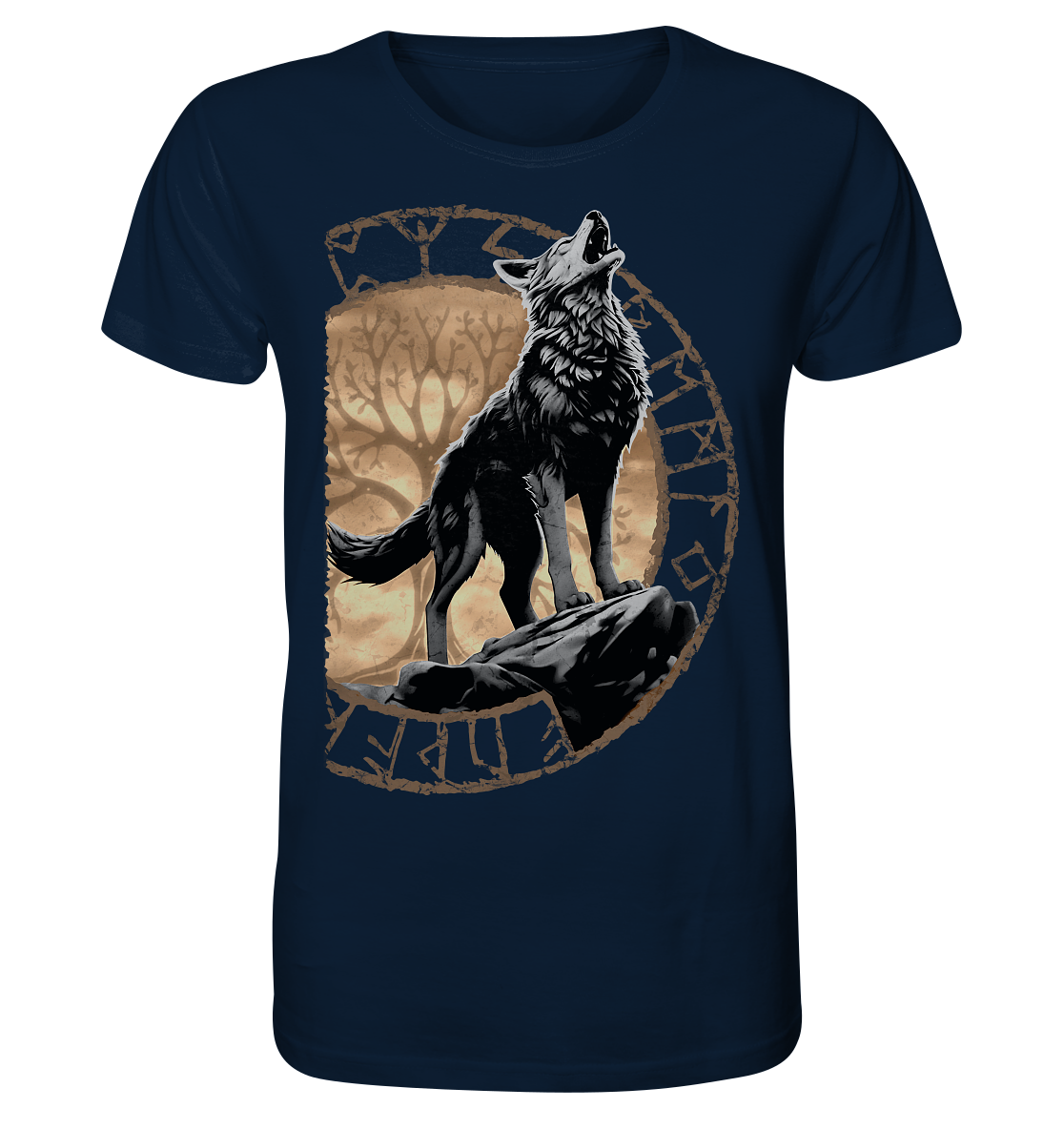 Wolf Yggdrasil - Organic Basic Shirt