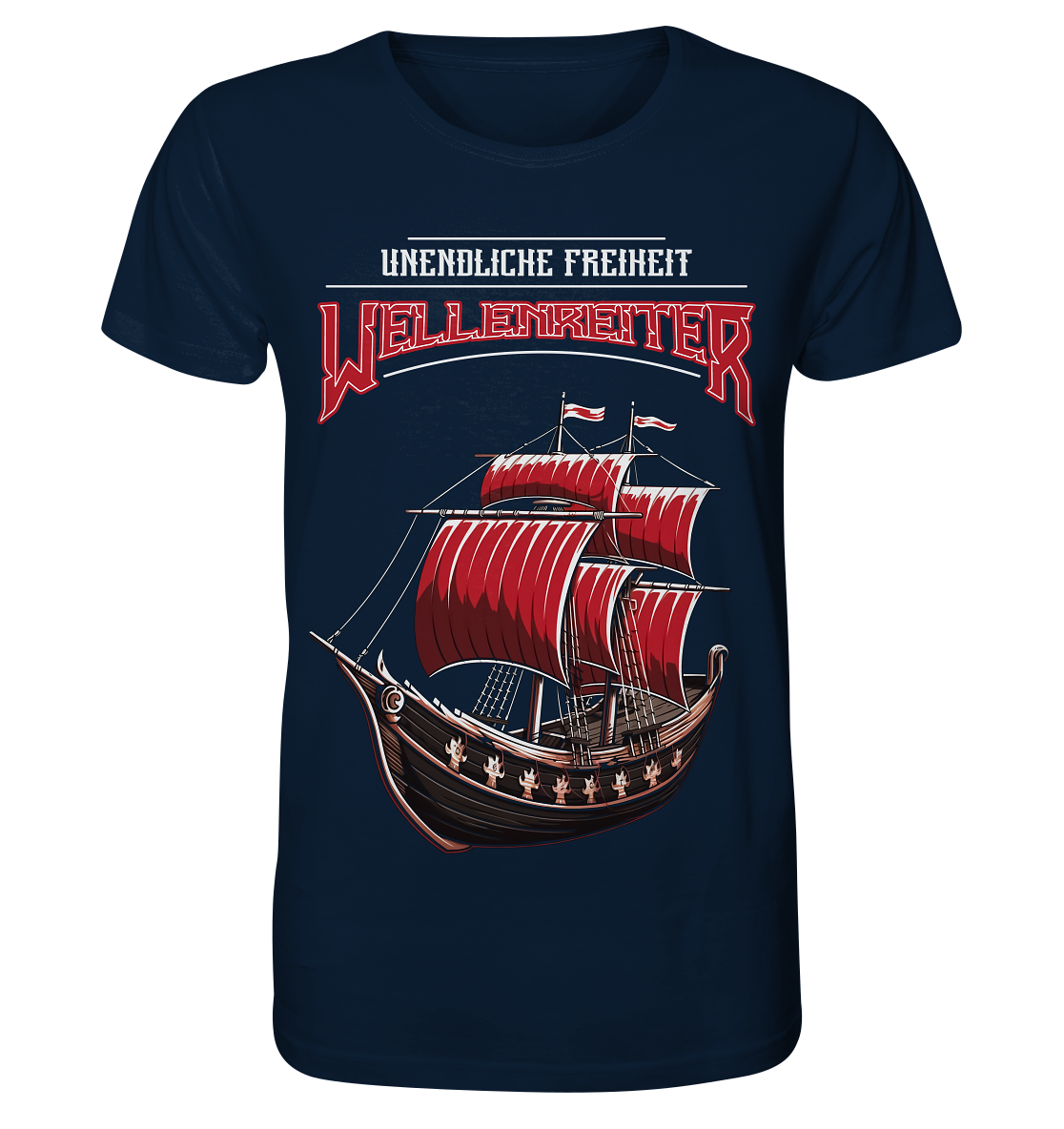Wellenreiter Wikingerschiff - Organic Basic Shirt