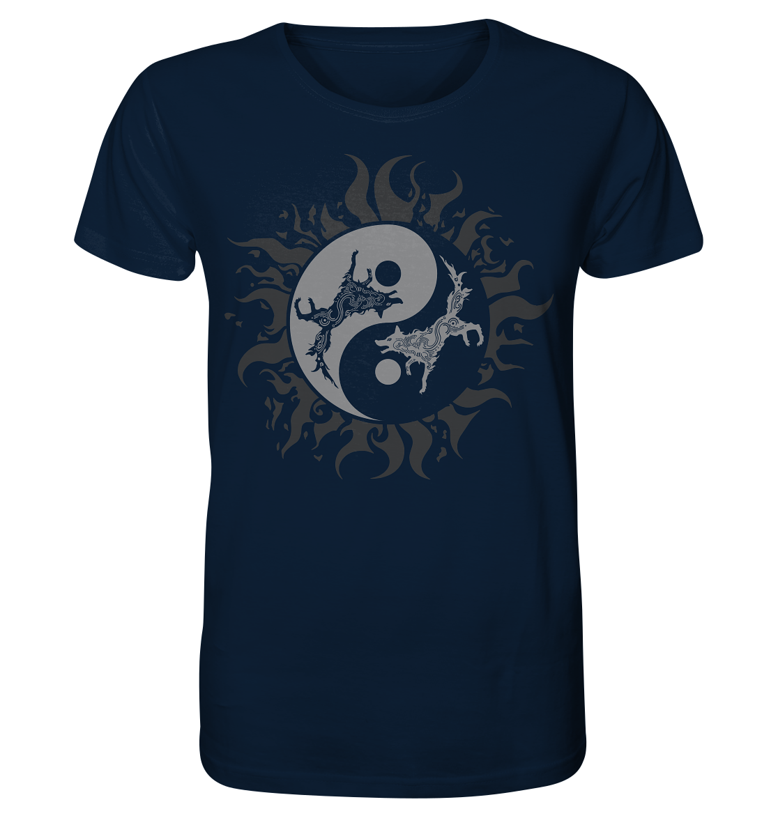 Odins Wölfe Geri und Freki - Organic Basic Shirt
