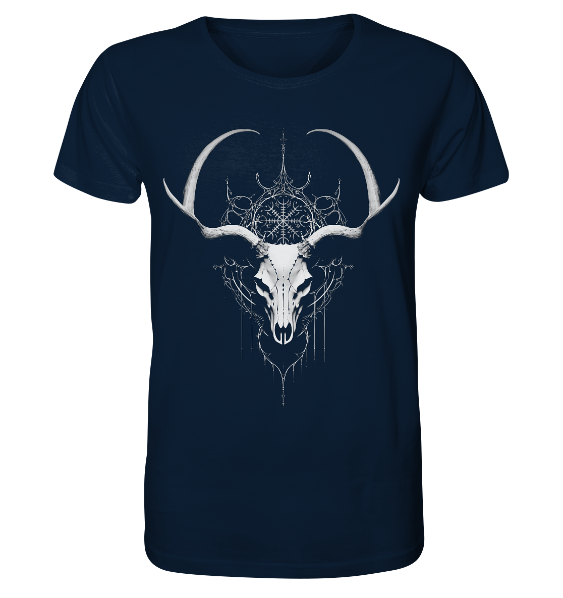 Hirschschädel Aegishjalmur - Organic Basic Shirt