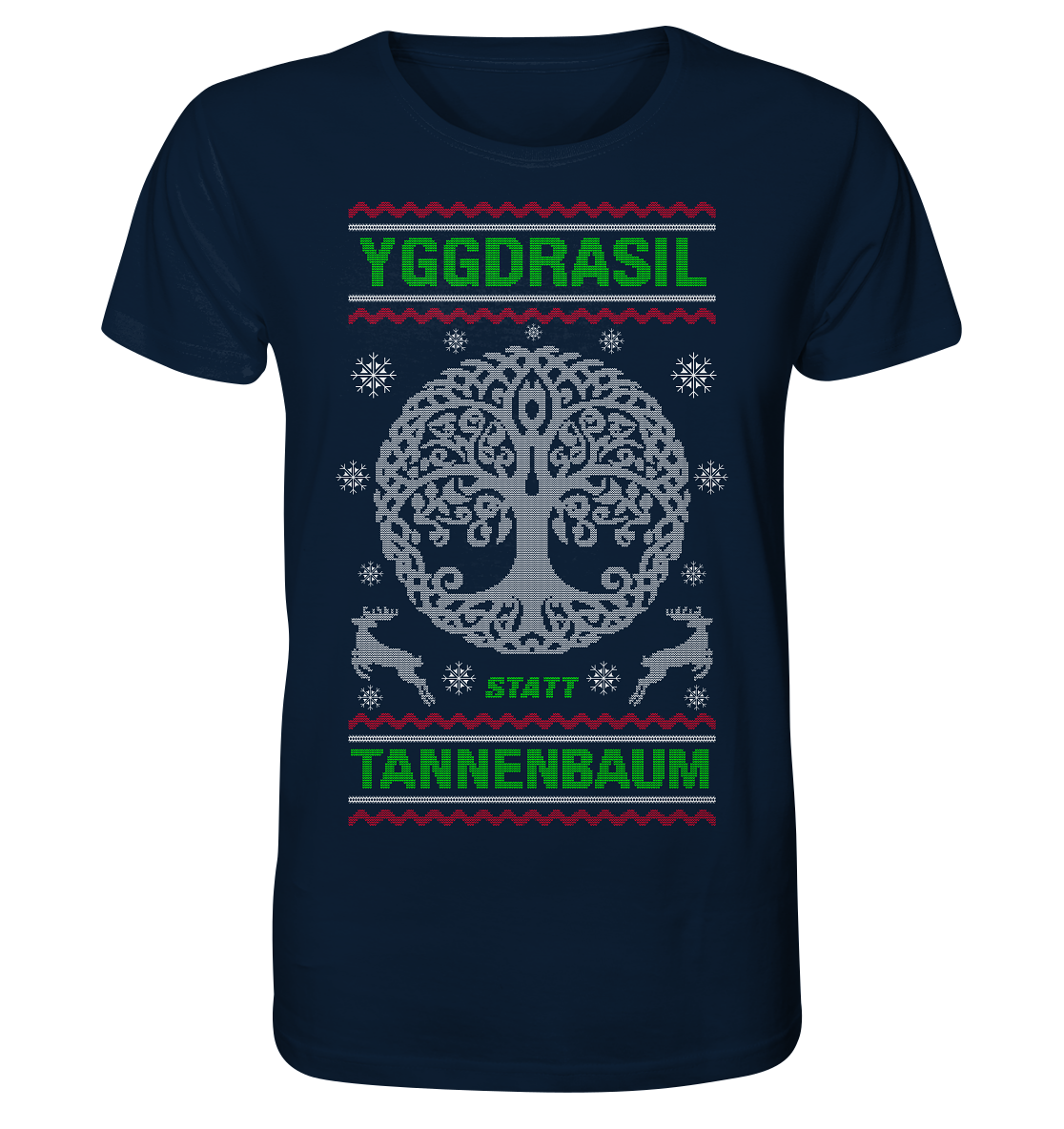 Yggdrasil Statt Tannenbaum - Organic Basic Shirt