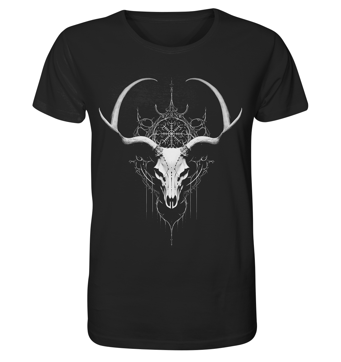 Hirschschädel Aegishjalmur - Organic Basic Shirt