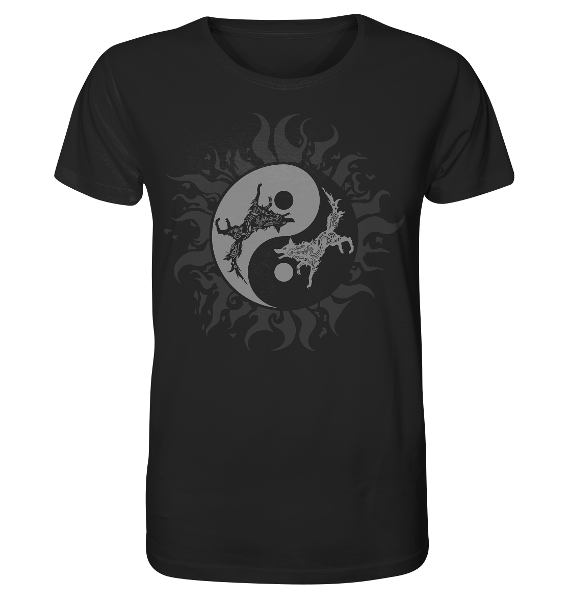Odins Wölfe Geri und Freki - Organic Basic Shirt