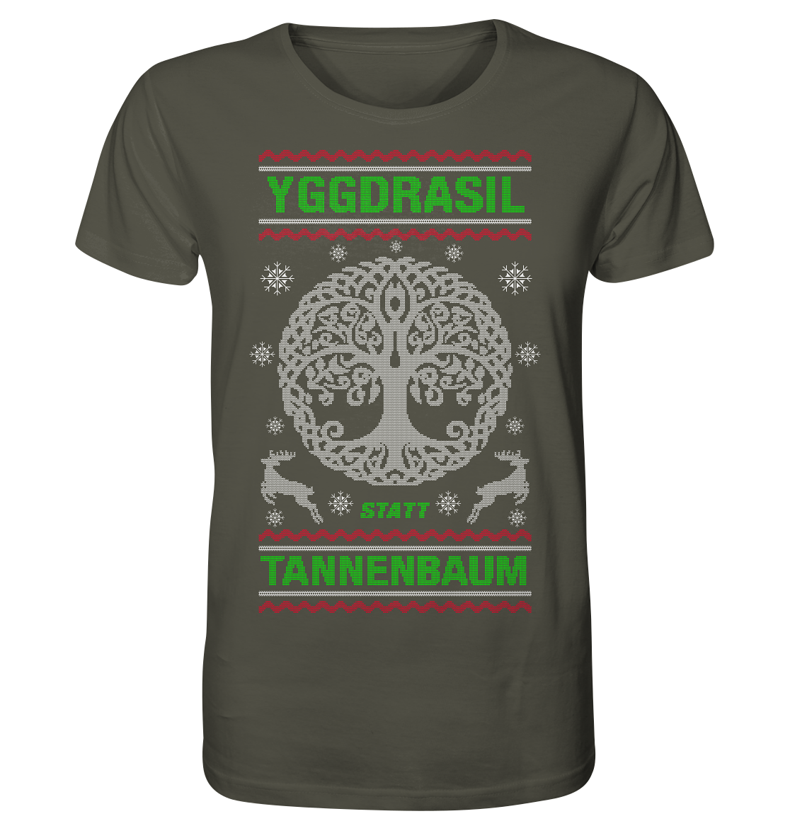 Yggdrasil Statt Tannenbaum - Organic Basic Shirt