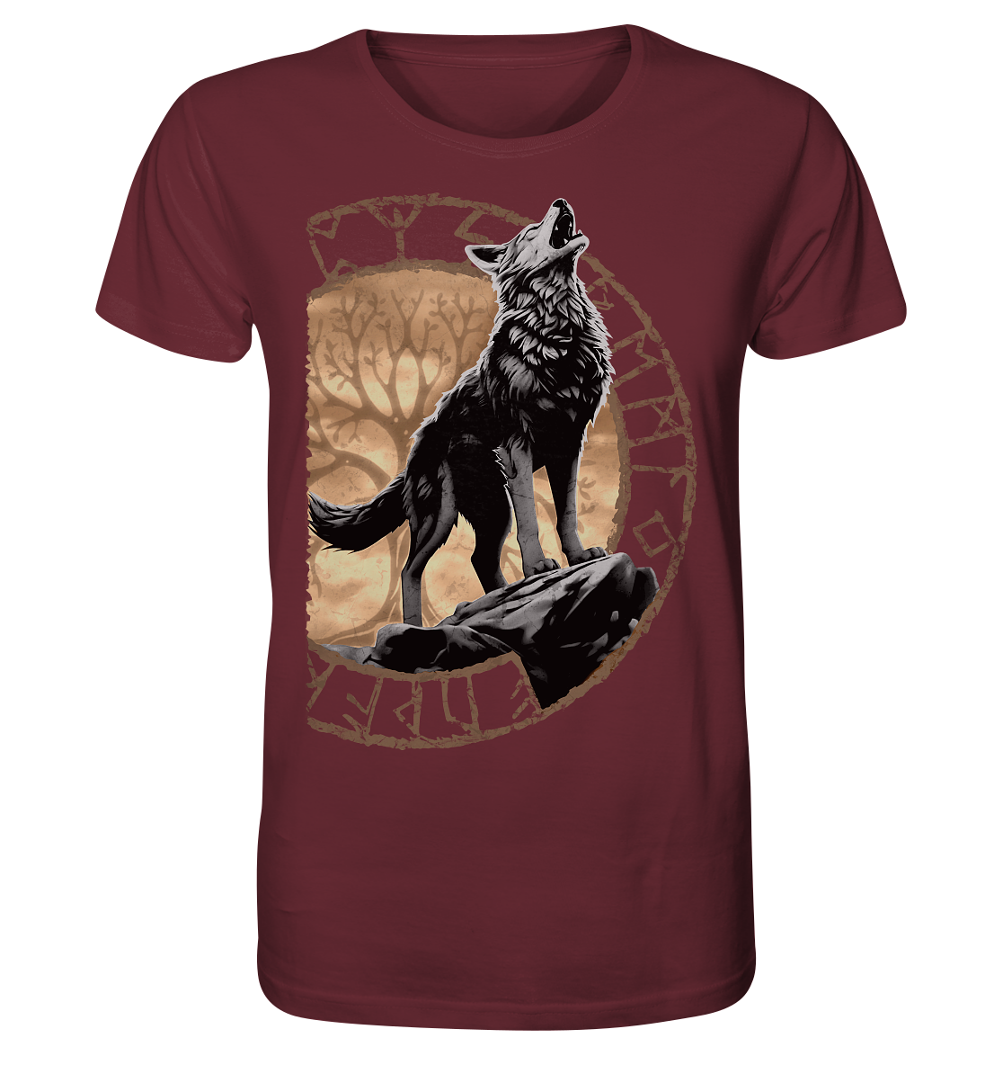 Wolf Yggdrasil - Organic Basic Shirt