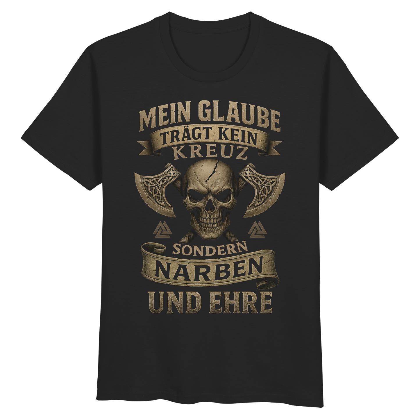 Meiin Glaube Trägt Narben und Ehre - Organic Basic Shirt