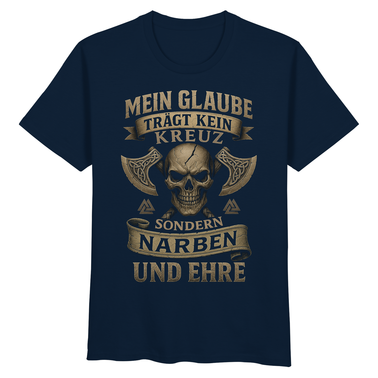 Meiin Glaube Trägt Narben und Ehre - Organic Basic Shirt