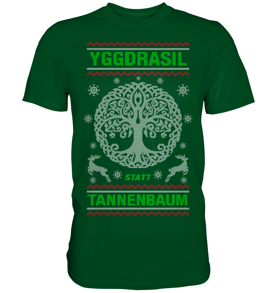 Yggdrasil Statt Tannenbaum - Premium Shirt