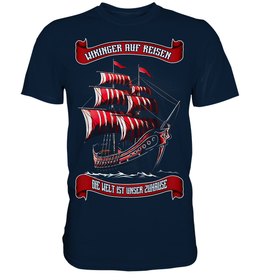Wikingerschiff - Premium Shirt