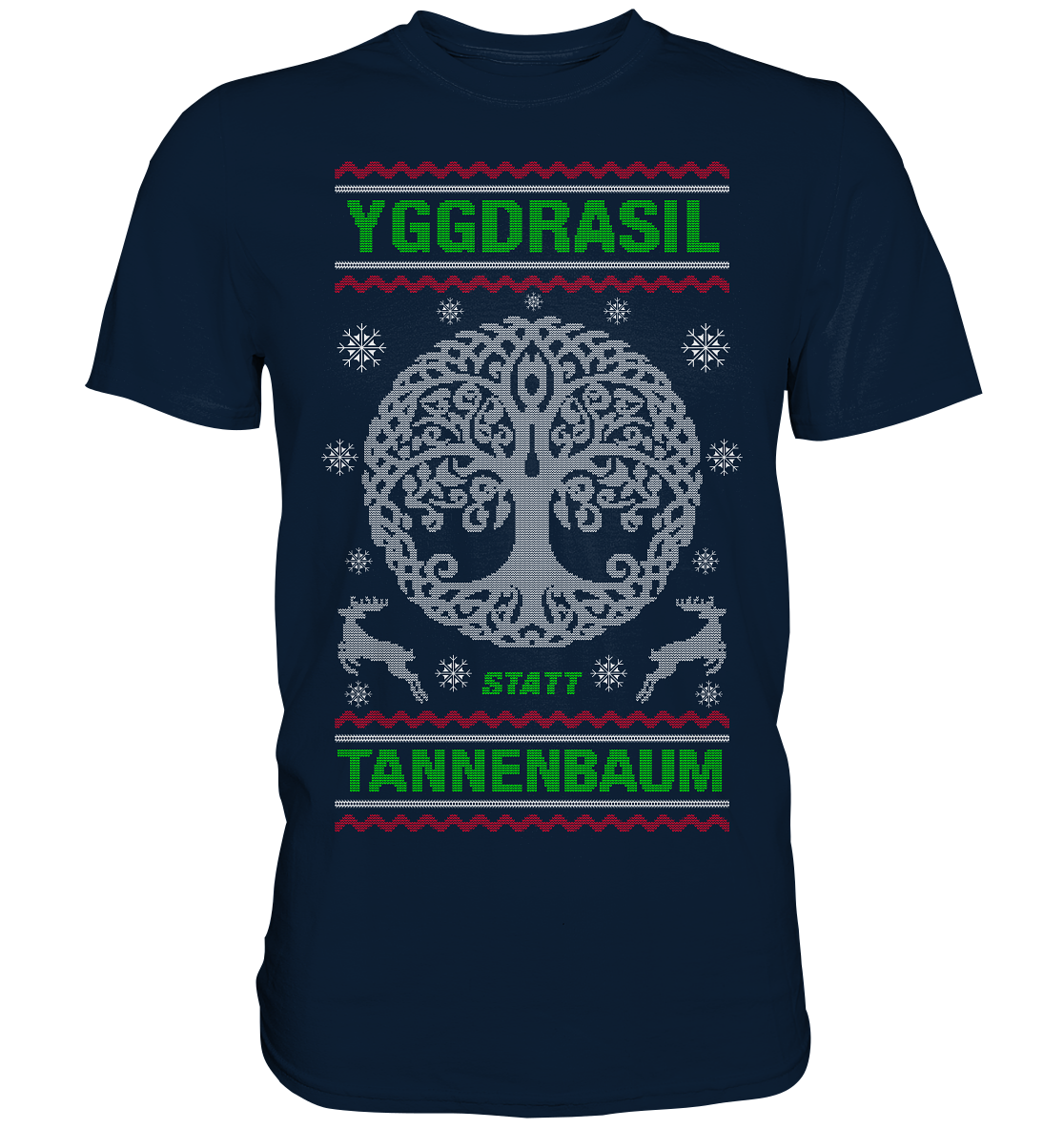 Yggdrasil Statt Tannenbaum - Premium Shirt