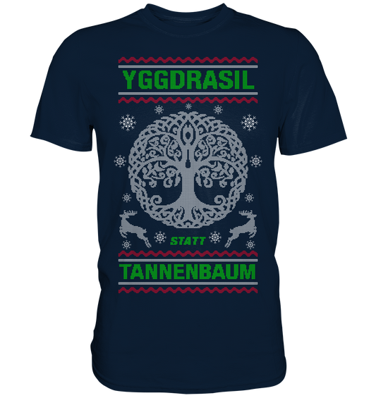 Yggdrasil Statt Tannenbaum - Premium Shirt