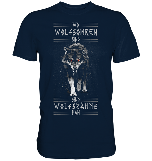 Wolfsohren Wolfszähne - Premium Shirt
