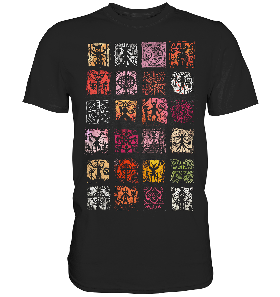 Abstrakte Nordische Symbole - Premium Shirt