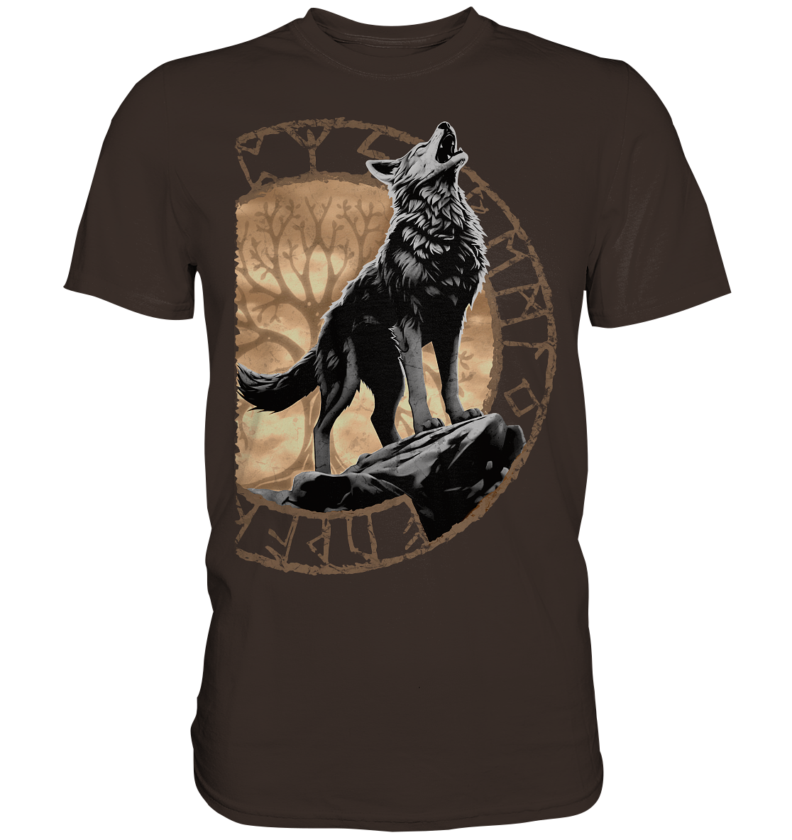 Wolf Yggdrasil - Premium Shirt
