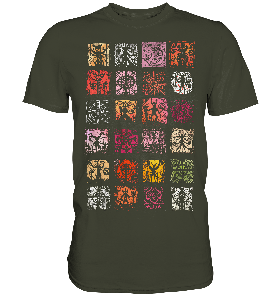 Abstrakte Nordische Symbole - Premium Shirt