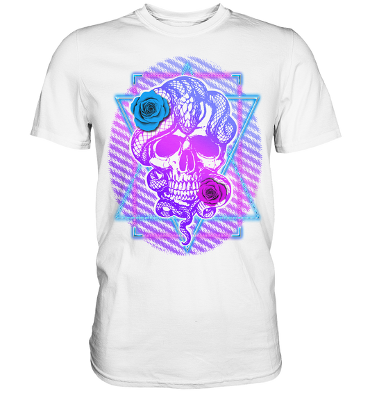 Schlange Schädel - Premium Shirt