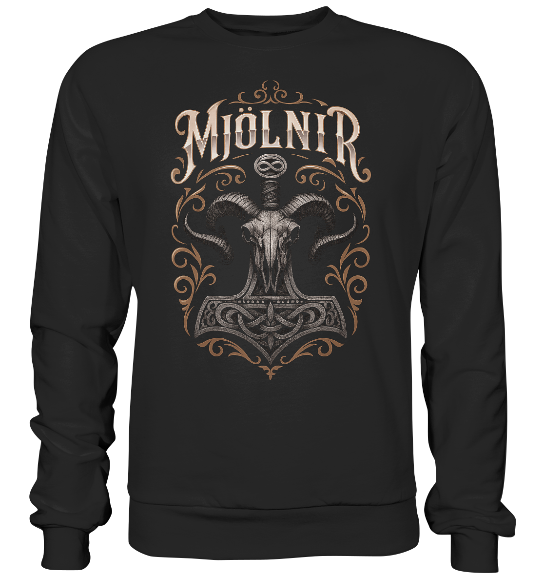 Mjölnir , Schädel - Premium Sweatshirt