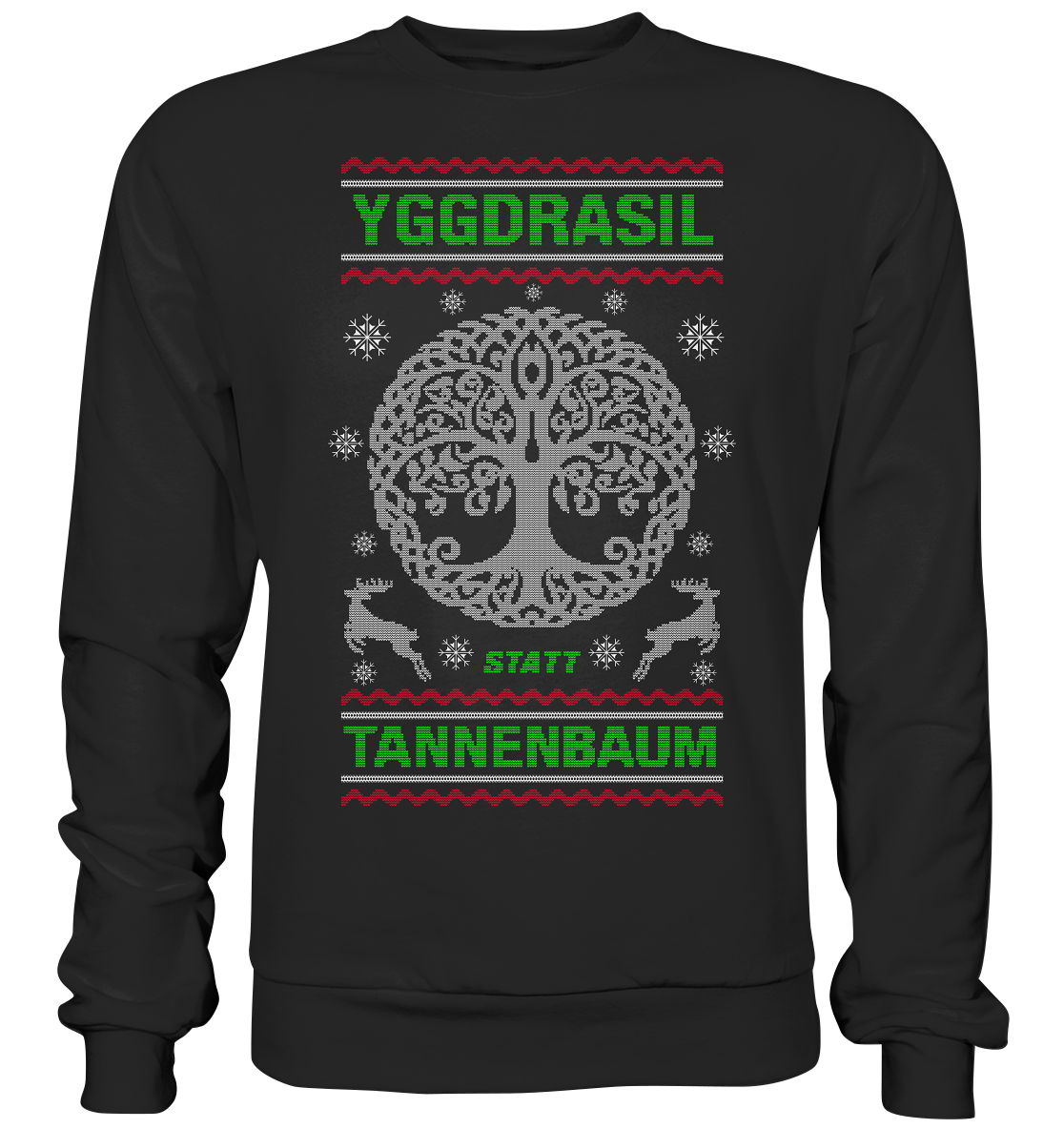 Yggdrasil Statt Tannenbaum - Premium Sweatshirt