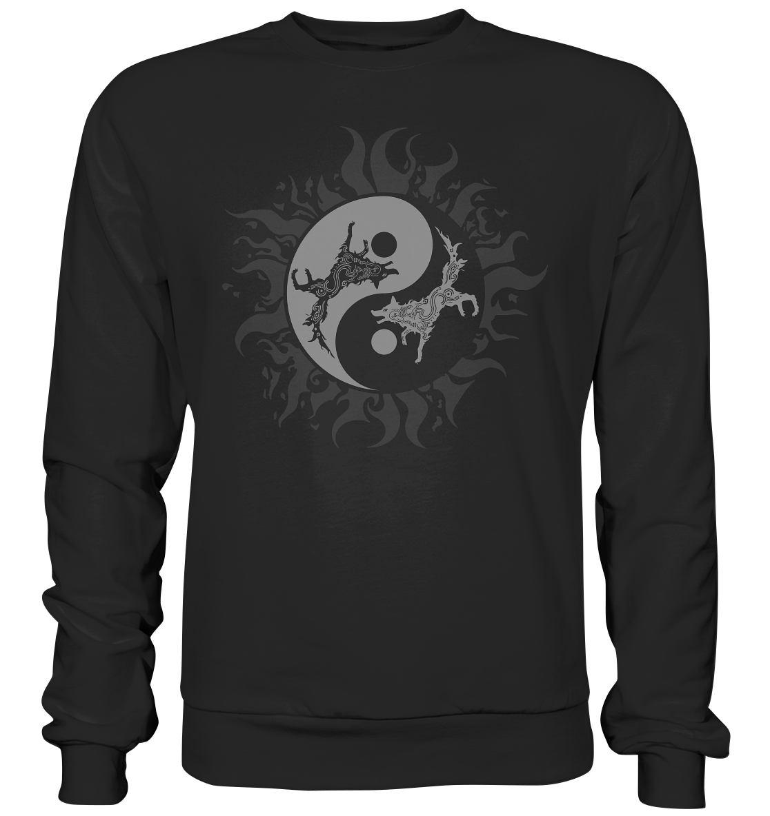 Odins Wölfe Geri und Freki - Premium Sweatshirt