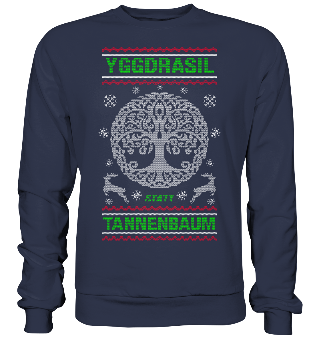 Yggdrasil Statt Tannenbaum - Premium Sweatshirt