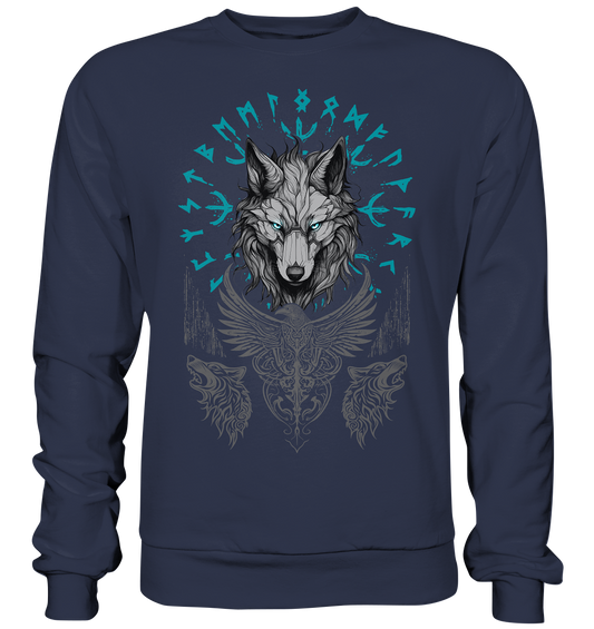 Wolf Vegvisir - Premium Sweatshirt