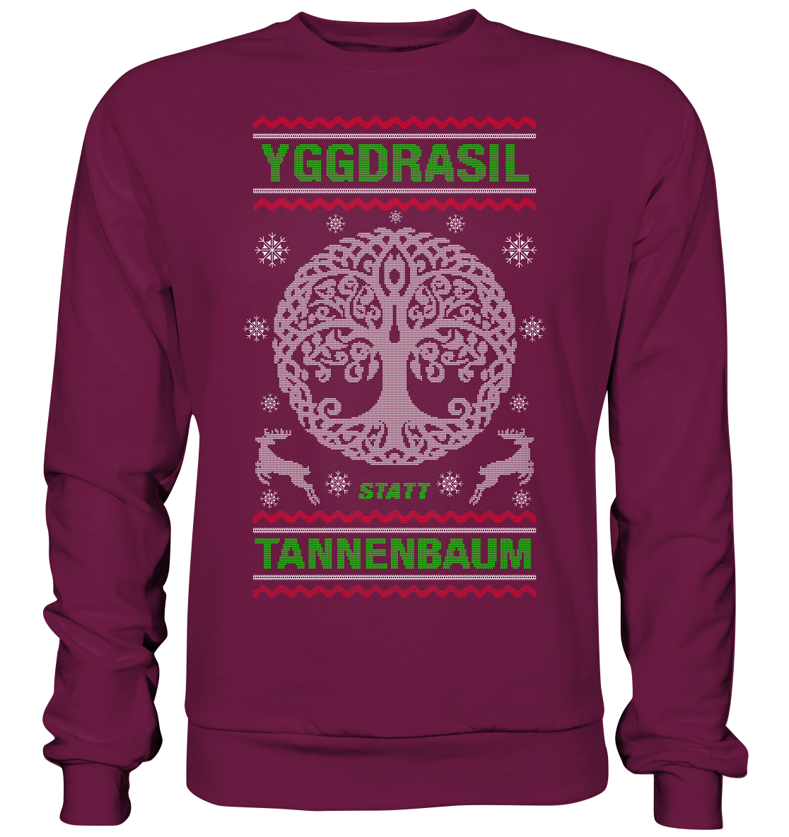 Yggdrasil Statt Tannenbaum - Premium Sweatshirt