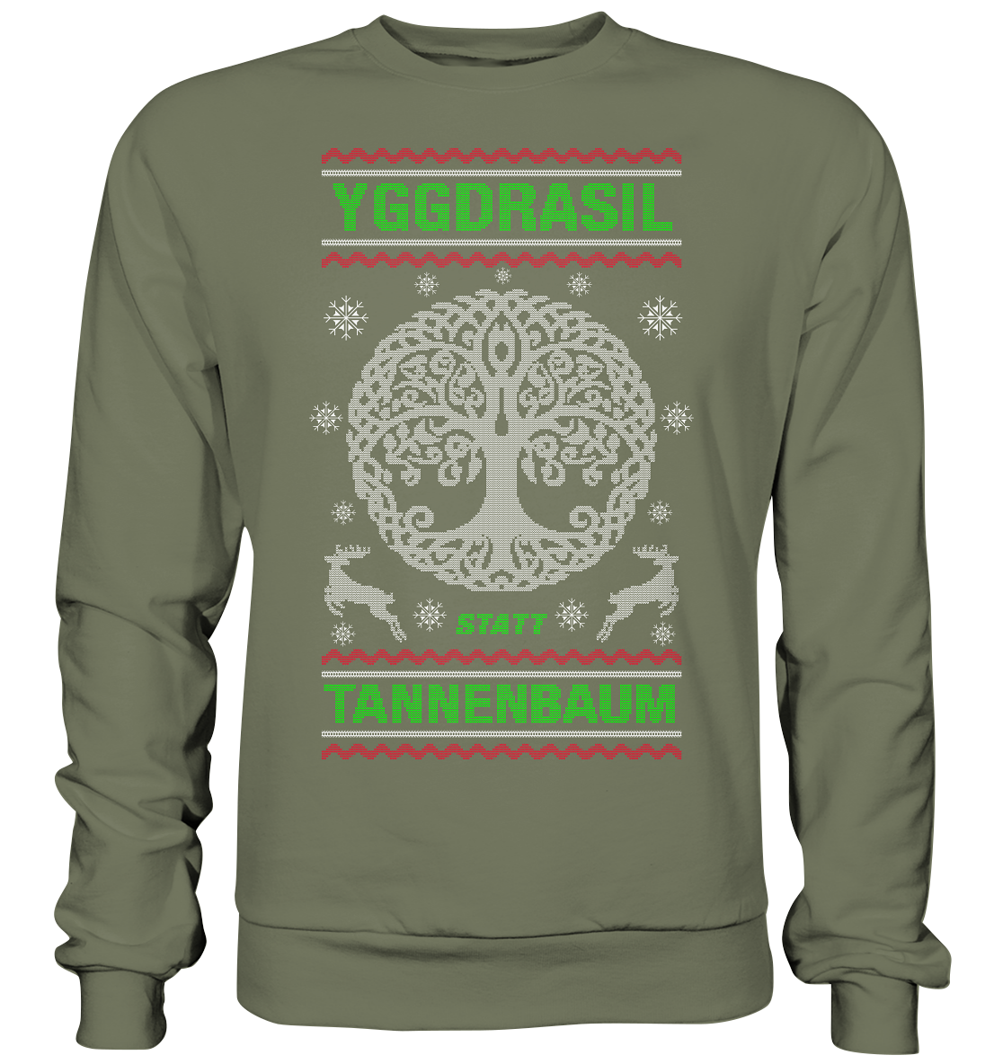 Yggdrasil Statt Tannenbaum - Premium Sweatshirt