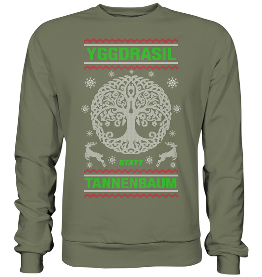 Yggdrasil Statt Tannenbaum - Premium Sweatshirt