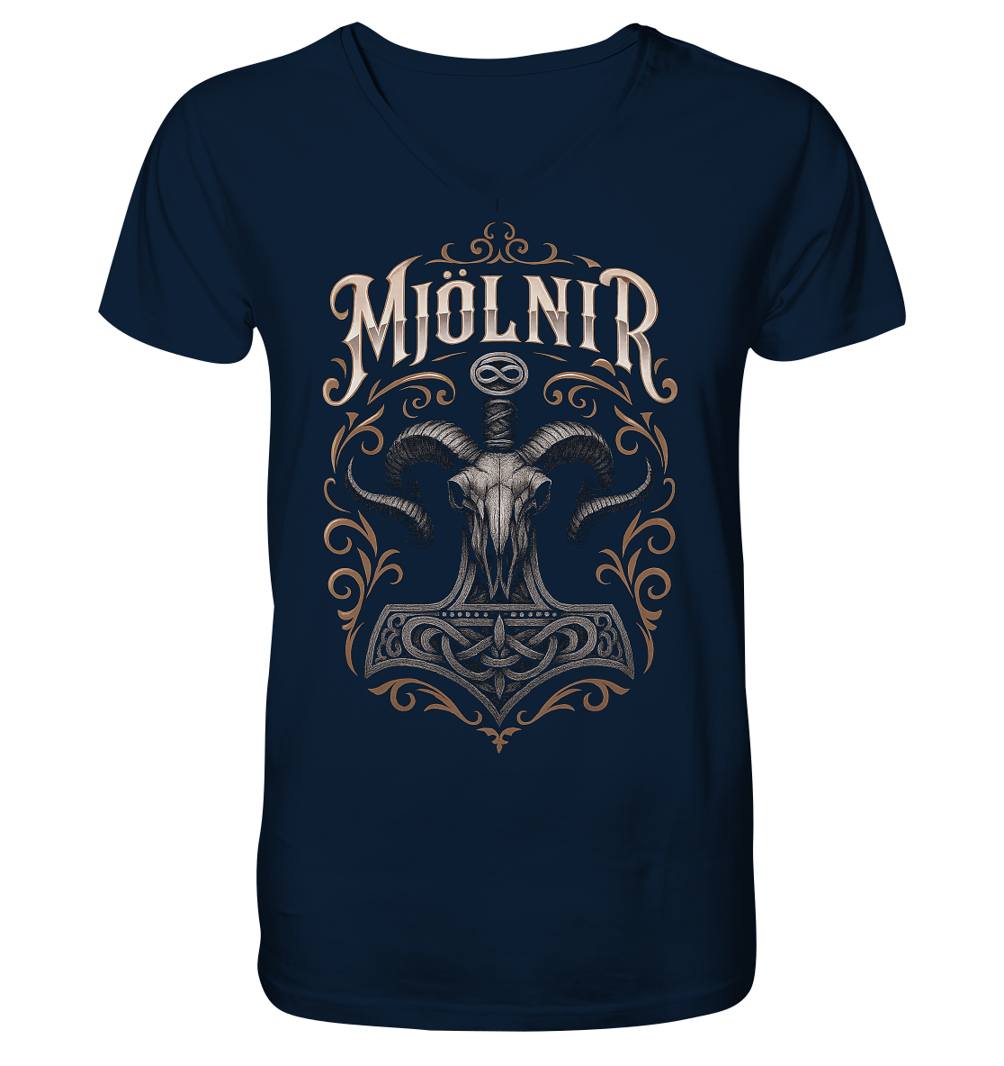 Mjölnir , Schädel - V-Neck Shirt