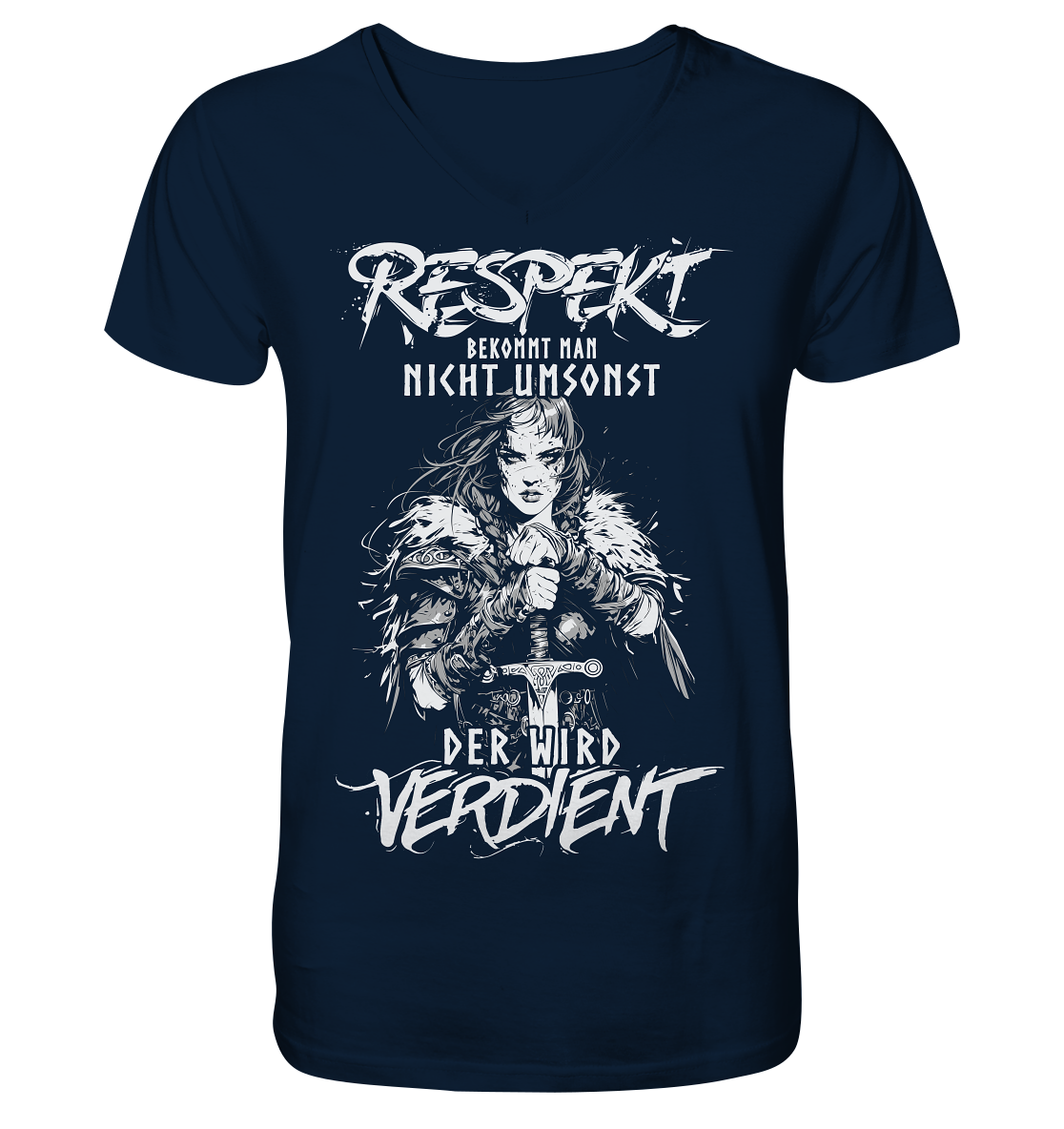 Respekt Bekommt Man Nicht Umsonst - V-Neck Shirt