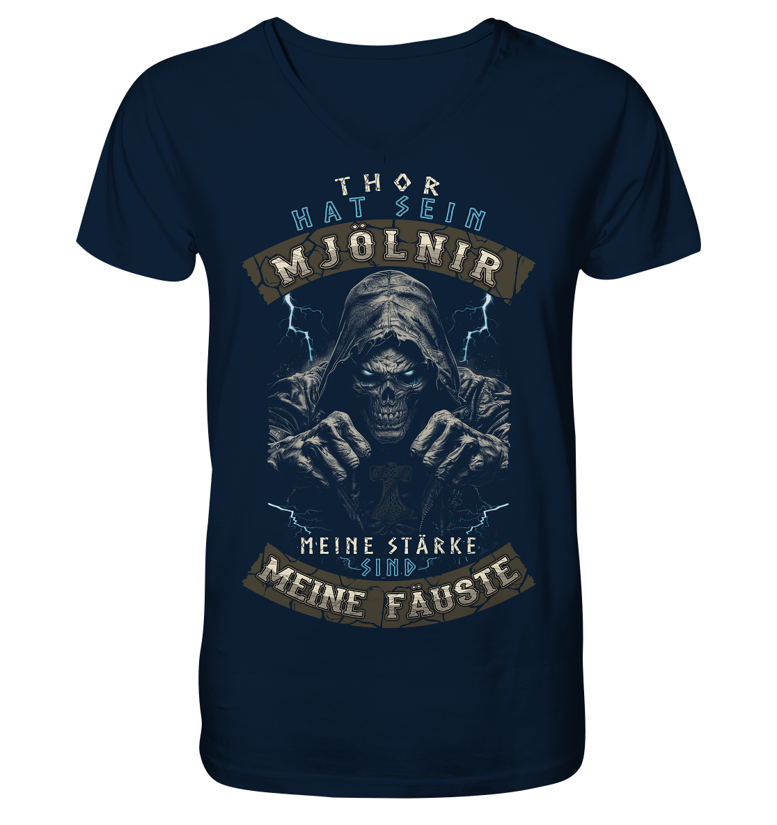 Meine Stärke Sind Meine Fäuste - V-Neck Shirt