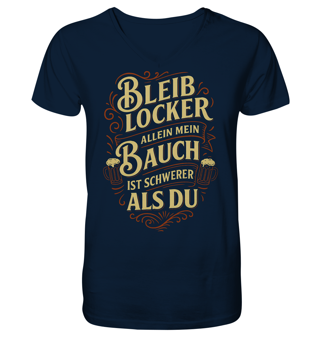BleibL ocker - V-Neck Shirt