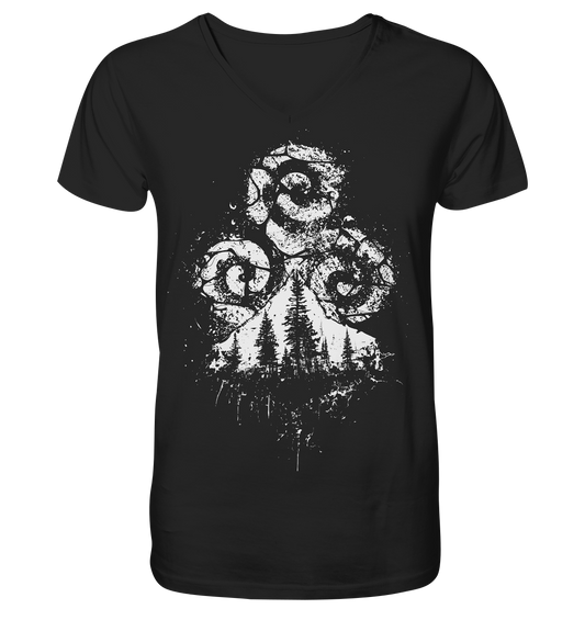 Triskelion / Triskele - V-Neck Shirt