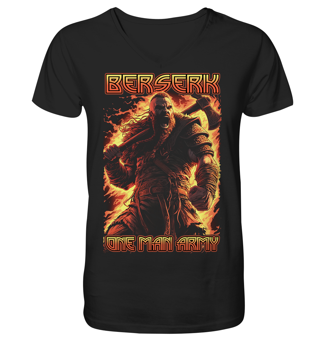 Berserk One Man Army - V-Neck Shirt