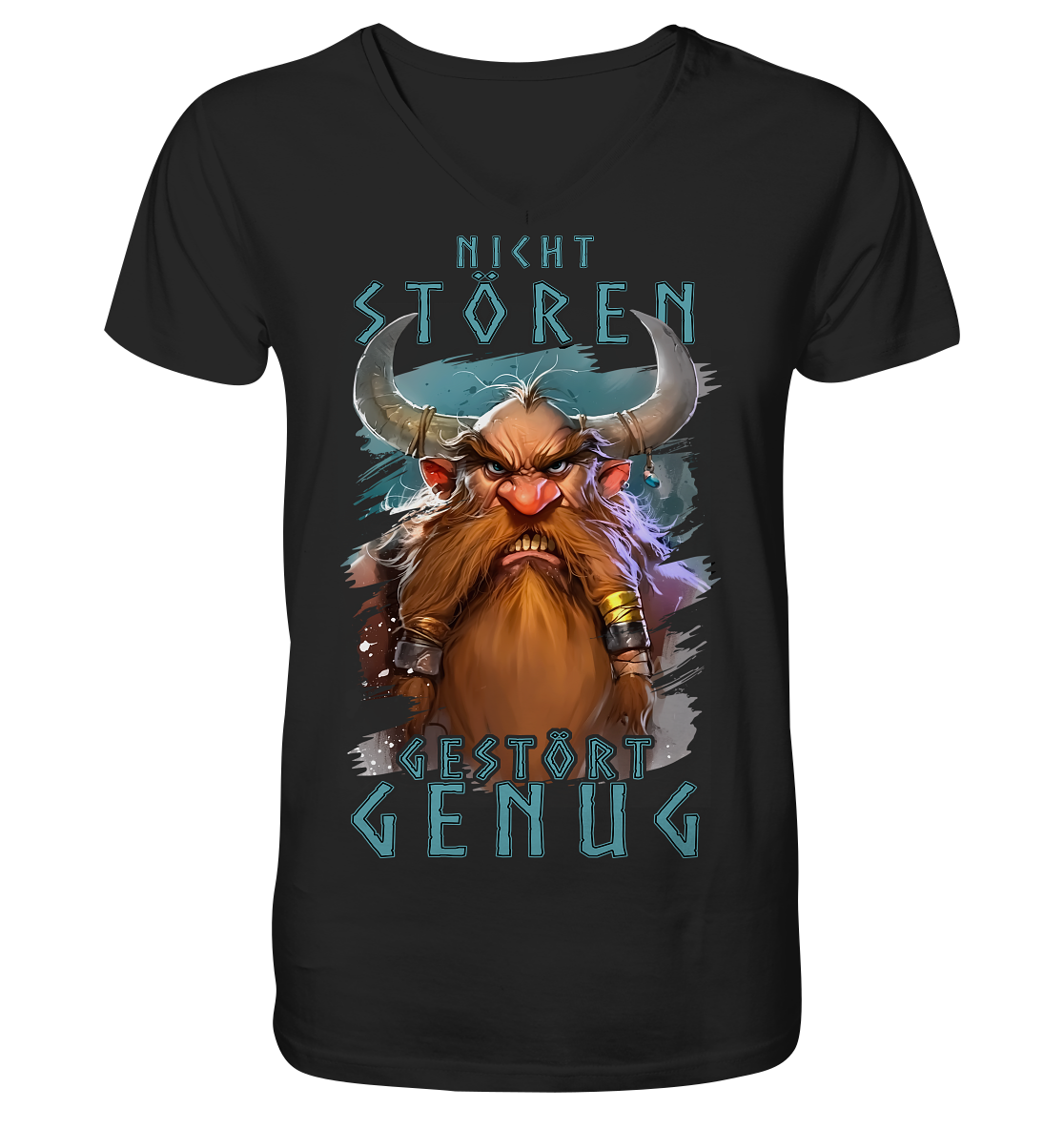 Nicht Stören Gestört Genug - V-Neck Shirt