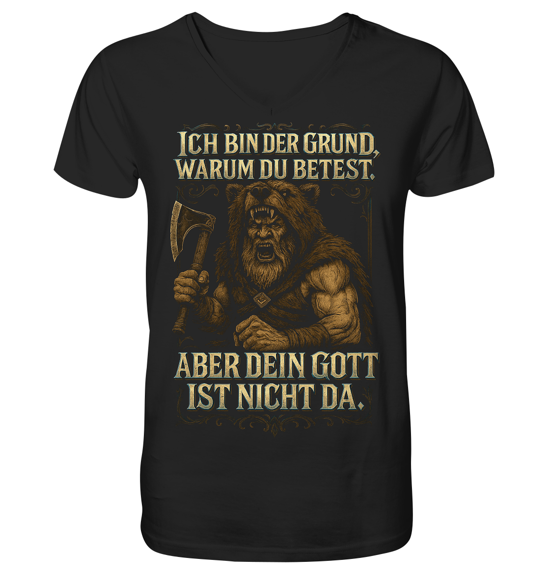 Ich Bin Der Grund ... - V-Neck Shirt