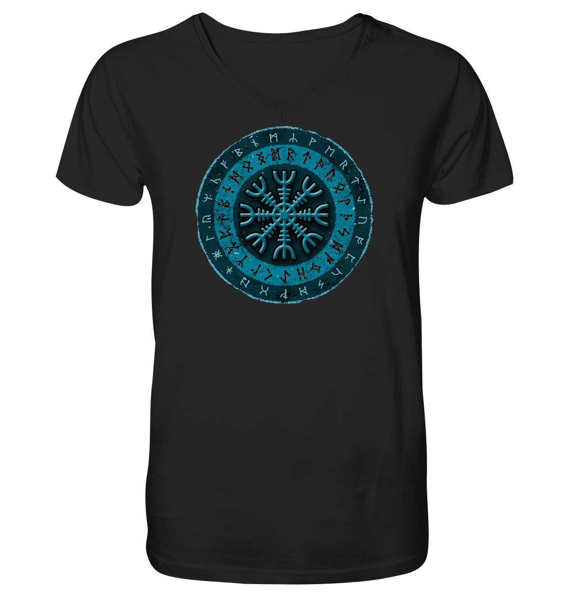 Aegishjalmur - V-Neck Shirt