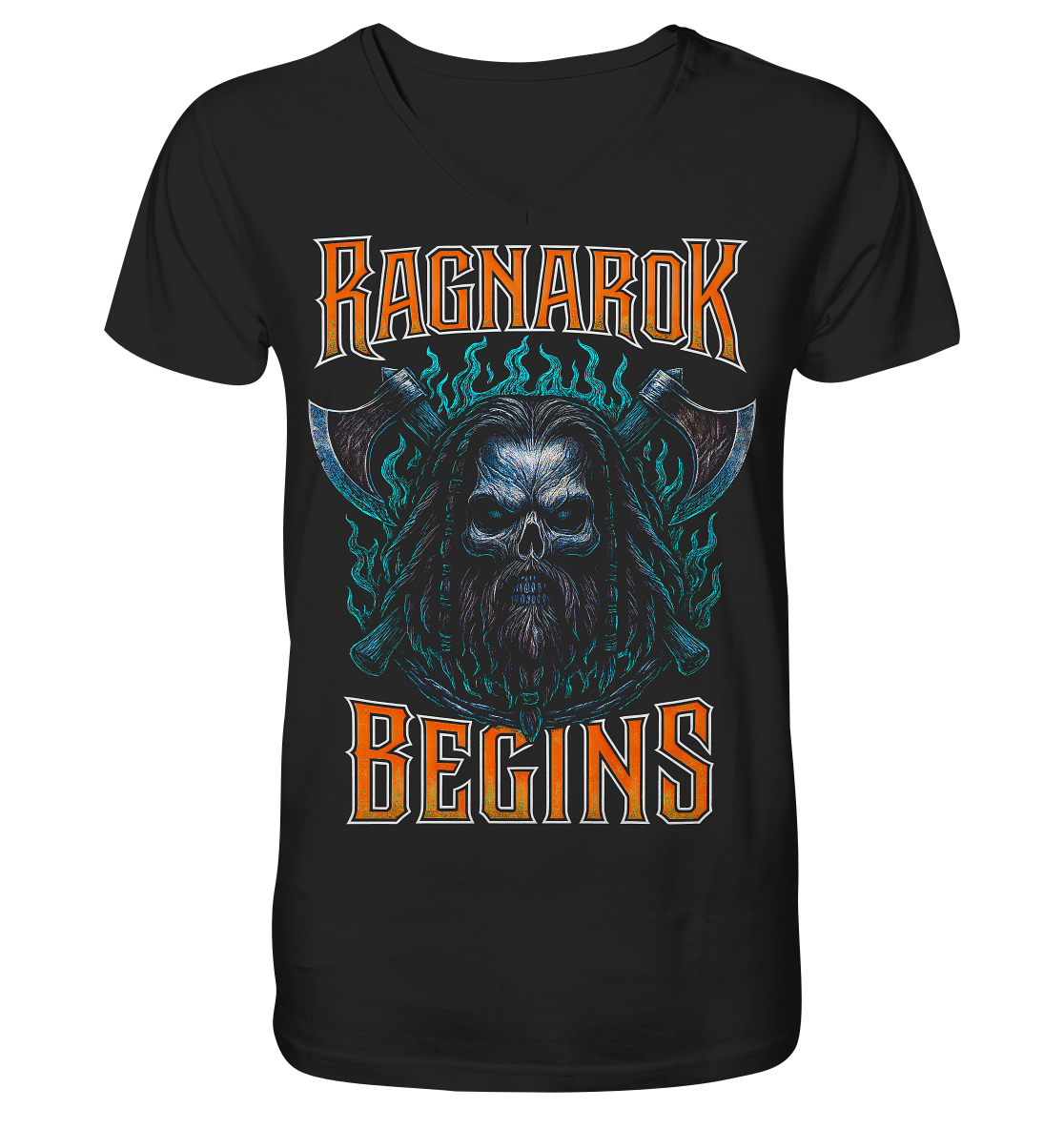 Ragnarok Begins - V-Neck Shirt