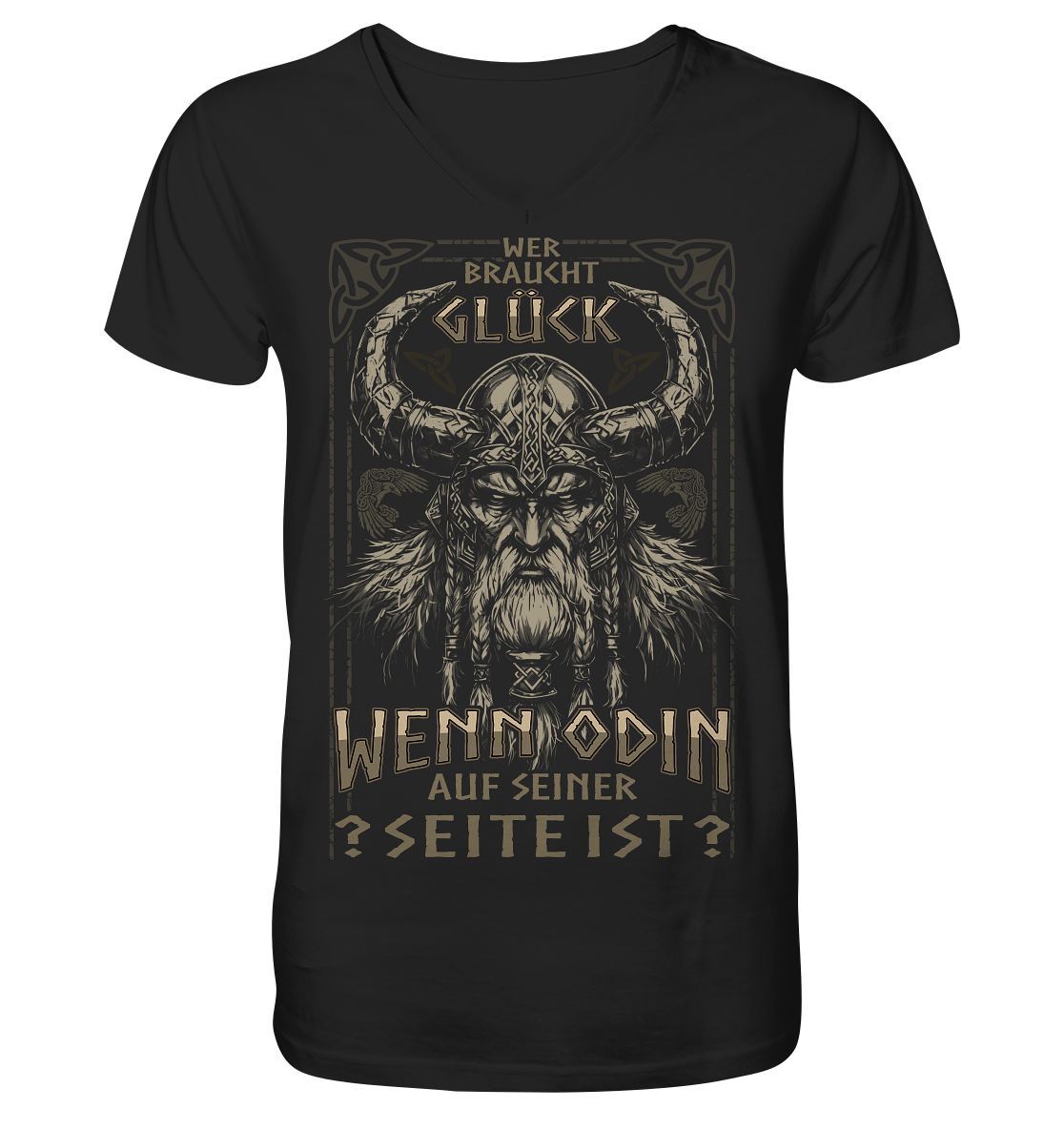 Wer Braucht Glück .... - V-Neck Shirt